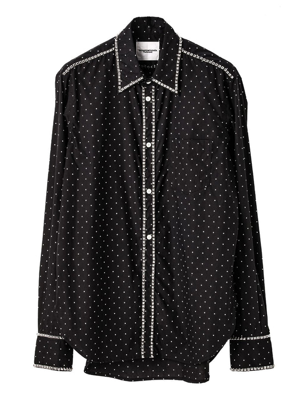 reglar collar broad shirt.(studs)