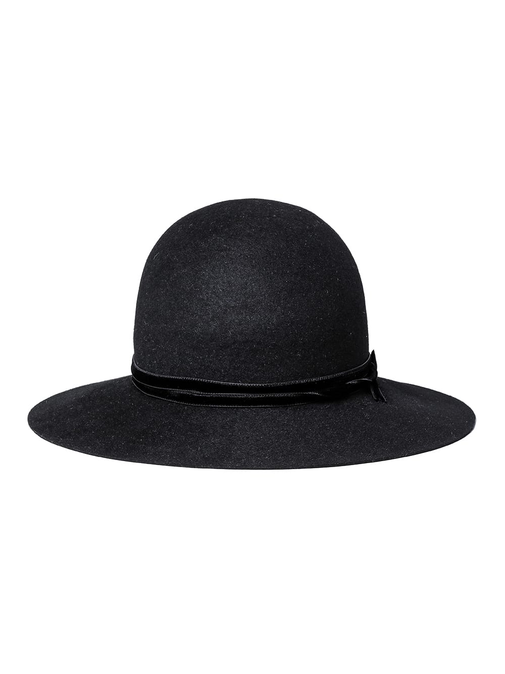 Bowler Hat w/Velvet Ribbon